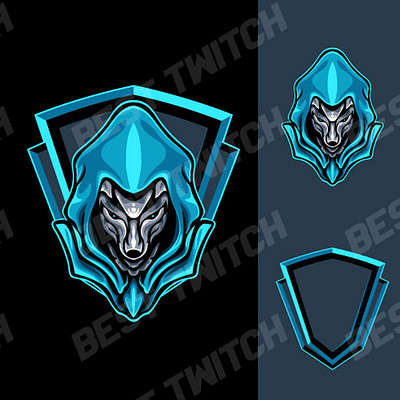 Mighty blue fox twitch YouTube gaming logo ! BestTwitch best twitch badges branding design graphic design illustration logo motion graphics new badges sub badges ui