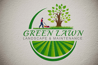 lawn care logo brand identity branding design graphic design illustration logo ui unique logo ux vector