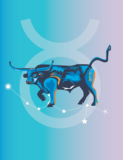 Taurus Illustration design graphic design illustration taurus vector zodiac