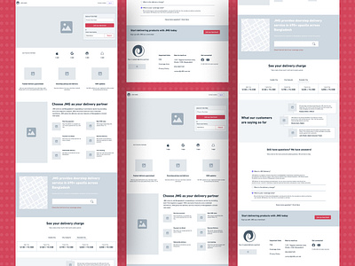 JMG Product Shipping Website wireframe | wireframe kit demo website image landing page minima minimal minimal ui product design product shipping sketch text ui uiux ux web app wireframe