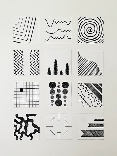 The Elements and Principles of Design Project // black and white elements of design fun illustration principles of design sharpie