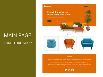MAIN PAGE | FURNITURE SHOP design furniture webdesign webpage