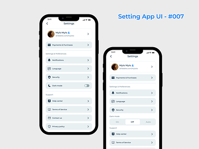 Settings App UI application dailyuichallenge day7 design graphic design ios iphone mobile settings ui uidesign uiuxdesign webdesign