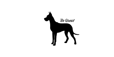 Great Dane Mug logo graphic design logo