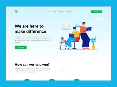 IT Solutions Landing Page it landing page it solutions it website landing page web design web uiux website website design