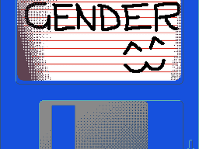 Gender Disk amiga aseprite design floppy disk gender lgbtqia lgtbq pixel pronouns retro