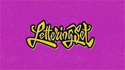 "Lettering Set" branding calligraphy graphic design lettering lettering logo logo vector