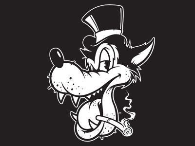 Big Bad Wolf big bad wolf character design illustration vector wolf