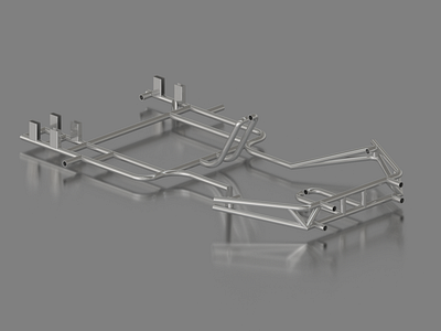 Kart Frame 3d 3d design autodesk design frame inventor kart rendering