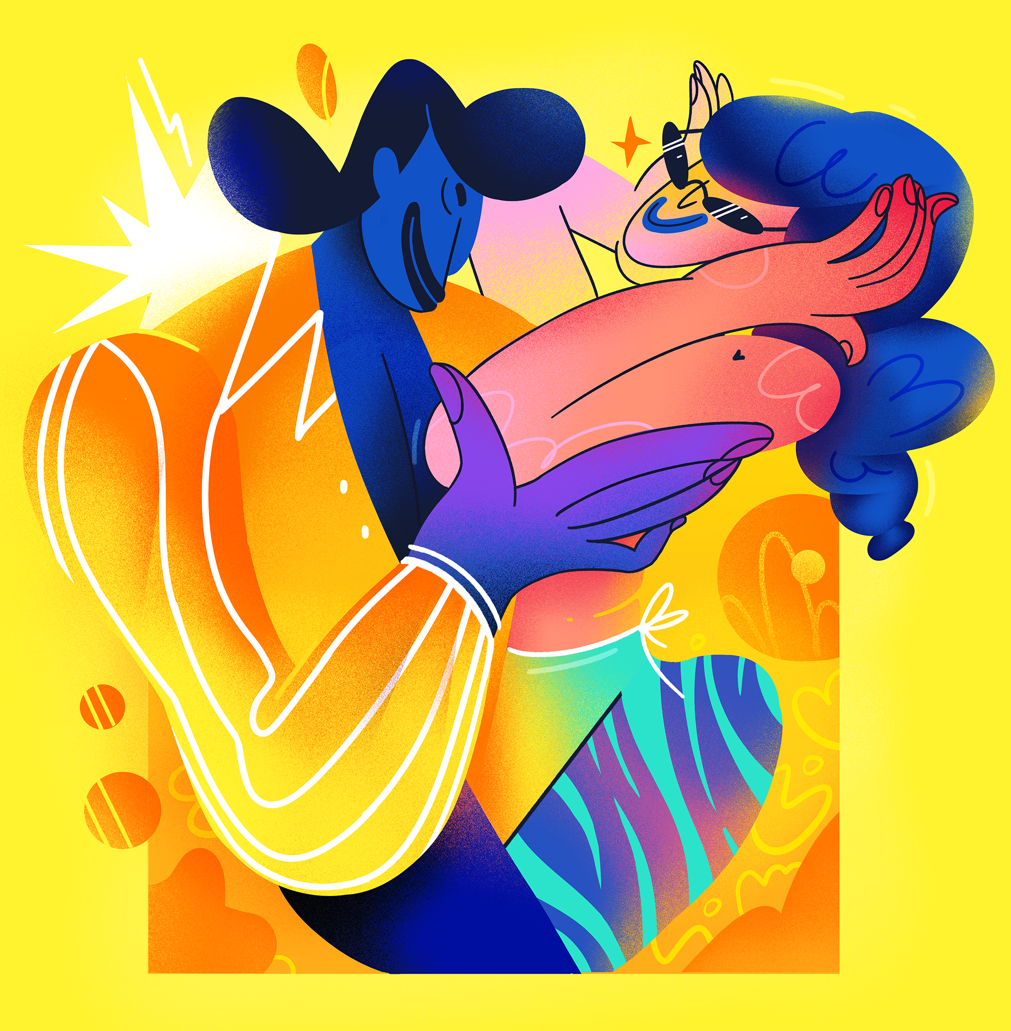 Dance 2d art article design branding dance design drawing flat graphic design illustration logo motion graphics vector