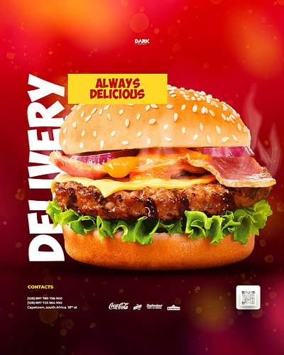 FOOD POSTER graphic design graphics design illustration logo photoshop poster posterdesign typography