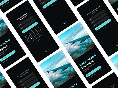 Daily UI Challenge #1 - BlueLines Login App aplicativo app dailyuichallenge dailyuichallenge01 design grapihc deesign interfaces sign in sign up page tela de login ui ui design uiux ux web design