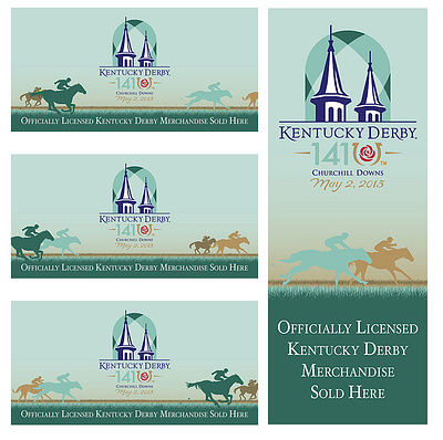 Kentucky Derby Signage for Paridies Shops campaign design graphic design illustration vector
