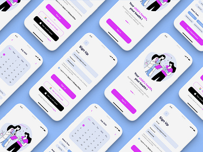 Doctor App - Mobile App app branding design doctorapp graphic design illustration logo medicalapp product design ui uides ux uxui