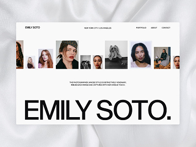 Emily Soto - Personal website redesign artist creator design fashion figma inspiration landing new personal portfolio photographer popula portfolio style typography ui ux web website