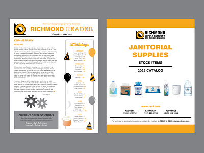 Newsletter and Catalog Design for an Industrial Supply Company branding catalog design design graphic design newsletter design print design