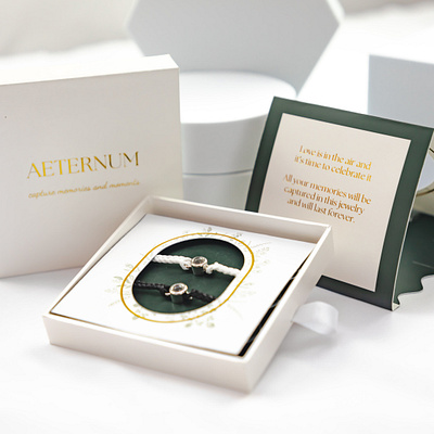 Jewelry Box Packaging Design branding design graphic design