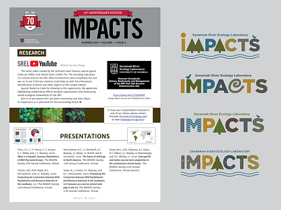 Newsletter Design for the University of Georgia branding design graphic design newsletter design print design