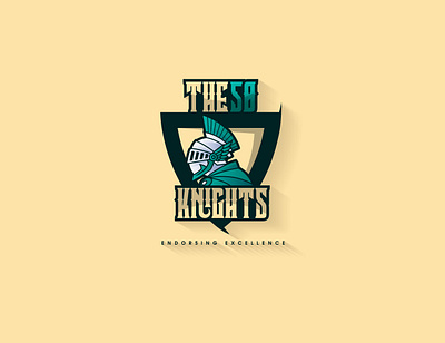 The SB Knights Mascot Logo active apparel branding design energy gaming grid icon identity instagram logo mascot mascot logo merch pattern poster social type ui warrior