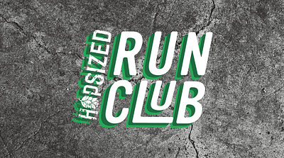 Hopsized Run Club Branding brand identity branding exercise graphic design identity design logo logotype merch merchandise merchandise design run club running submarks wordmark