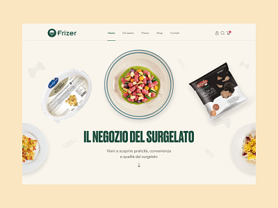 E-commerce Platform for frozen food products ® branding ecommerce ui ui ux user experience ux visual design website design