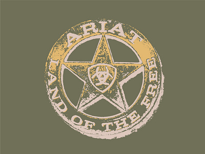Sheriff Star branding graphic design illustration sheriff star tee tee shirt western