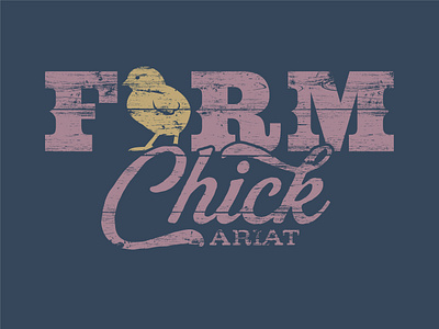 Farm Chick farm graphic design illustration tee tee shirt womens