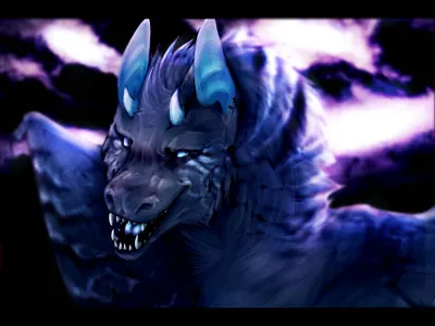 Another Dragon Commission design digitalart dragon fanart illustration oc