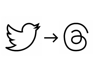 Threads Twitter Logo Animatio 2d animation animation line logo logo animation threads transition trend twitter