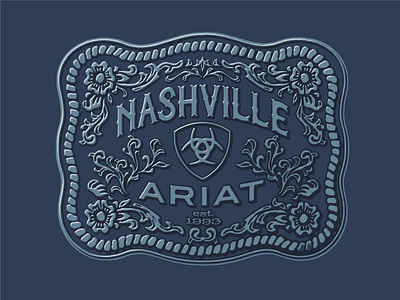 Nashville Buckle branding graphic design illustration tee tee shirt western