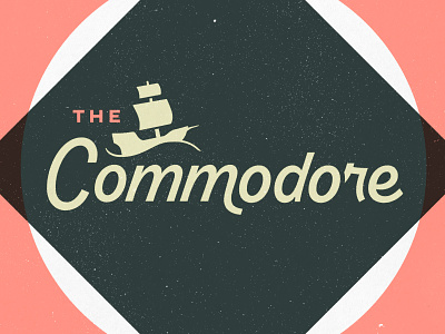 The Commodore - Logo commodore logo logo design sails sea wordmark