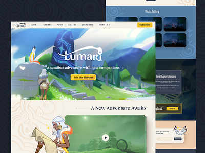 Play Lumari Website animation desktop graphic design icon logo pc responsive ui ux vector web webdesign