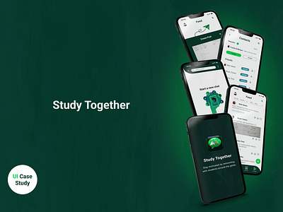 Study Together canva careerfoundry figma responsive socialmedia studentproject ui ux webapp