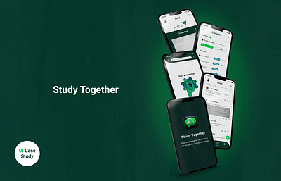 Study Together canva careerfoundry figma responsive socialmedia studentproject ui ux webapp