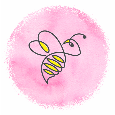 Bee Line Art design graphic design illustration logo typography vector