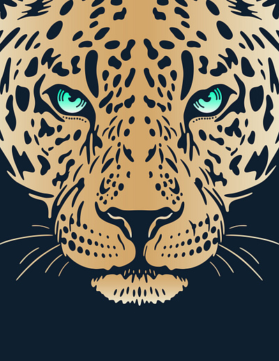 Leopard face design, Poster design animal art branding business cartoon character creative design digital drawing ecommerce flat graphic design icon illustration illustrator poster design vector