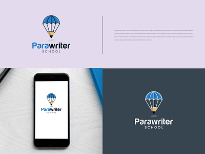 Parawriter logo design. parashoot learning logo app apps logo branding design gradient logo graphic design illustration learning logo logo design logomaker logoshop para drive parashoot ui