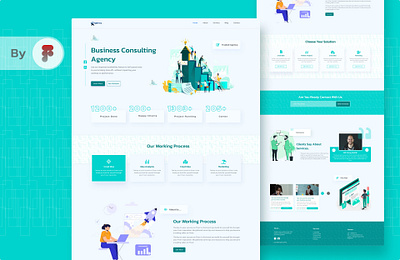 Business Agency website template design agency landing page business agency business agency landing page business landing page business website design graphic design landing page landing page design ui ui ux design ux web design website website design