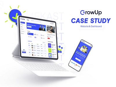 Growup - E-Learning Platform | UI/UX Case Study behance project branding casestudy course dashboard e learning edtech education education dashboard flamekast homepage landing landing page learning platform portfolio school teaching uiux ux case study website