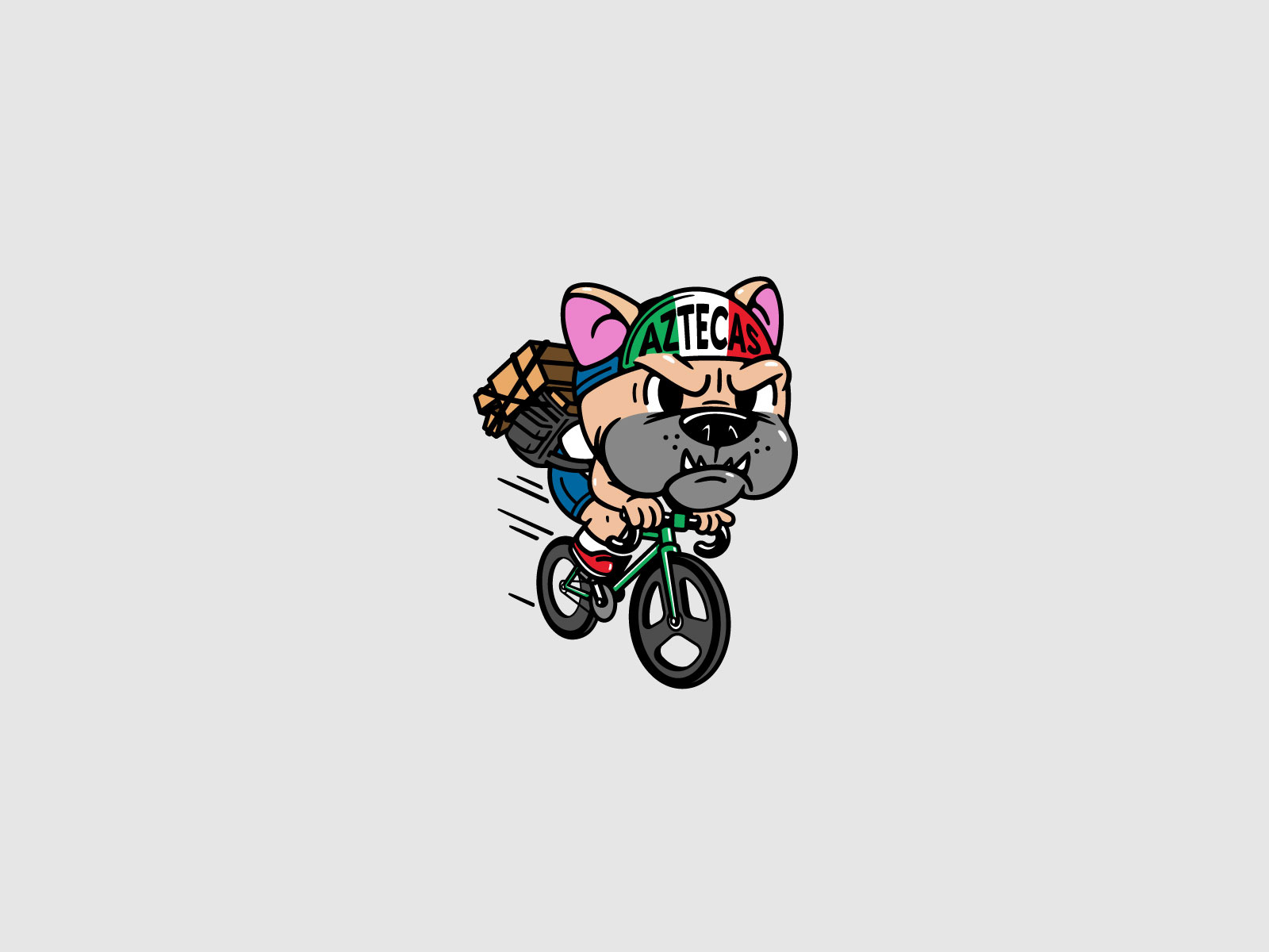 Aztecas en Dos Ruedas adobe illustrator bicycles bike bikemessenger characterdesign fixie illustration vector