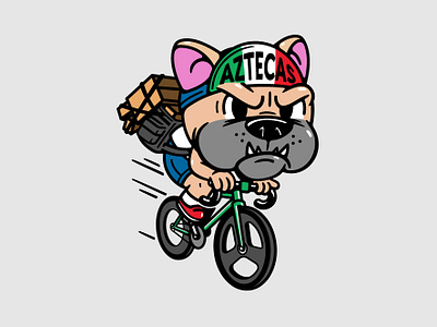 Aztecas en Dos Ruedas adobe illustrator bicycles bike bikemessenger characterdesign fixie illustration vector