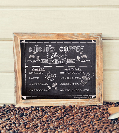 Coffee shop menu design digital art illustration menu designs product design rebound shot restaurant menu