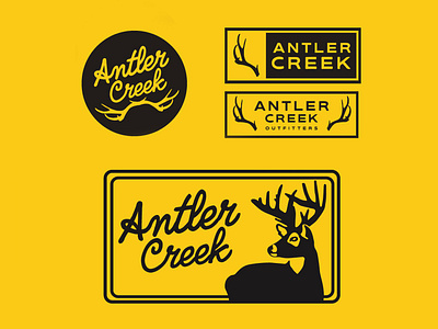 Antler Creek Apparel Design badge design deer deer badge deer badge logo deer design deer hunting deer hunting inspo graphic design hunting hunting apparel hunting design logo logo design logos