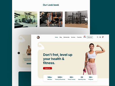Fortune Fitness | Fitness Center Website Landing Page design figma product design ui user experience user interface user interface designer web des web design