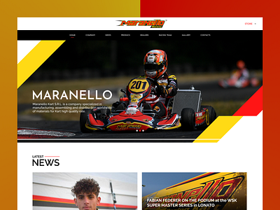 Maranello Homepage concept figma hero homepage ui ux web