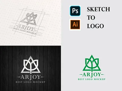 sketch to logo profesional graphic design logo redo logo redraw logo sketch to logo