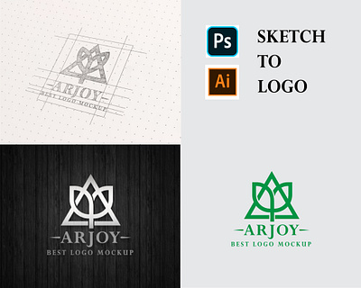sketch to logo profesional graphic design logo redo logo redraw logo sketch to logo