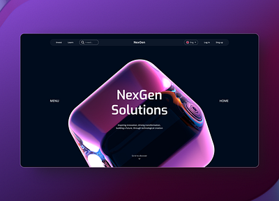 NexGen Solutio design figma interface nexgen solutions ui website