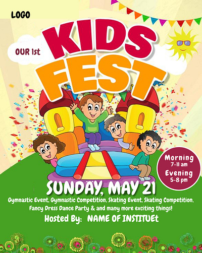 Kids Fest design graphic design kids fest template