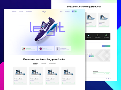 Legit Webshop Concept shoes shop sneaker sneaker shop ui ux web woocommerce wordpress
